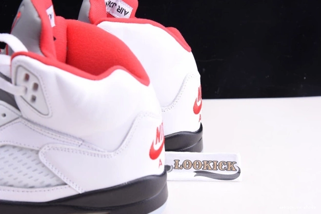 Cheap DA1911-102 5 Jordan Silver Red Air Fire (2020) Retro Tongue 0728